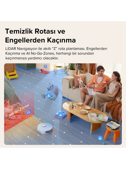 Roborock Q8 Max Beyaz Akıllı Robot Süpürge - 5