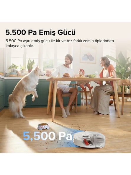 Roborock Q8 Max Beyaz Akıllı Robot Süpürge - 3