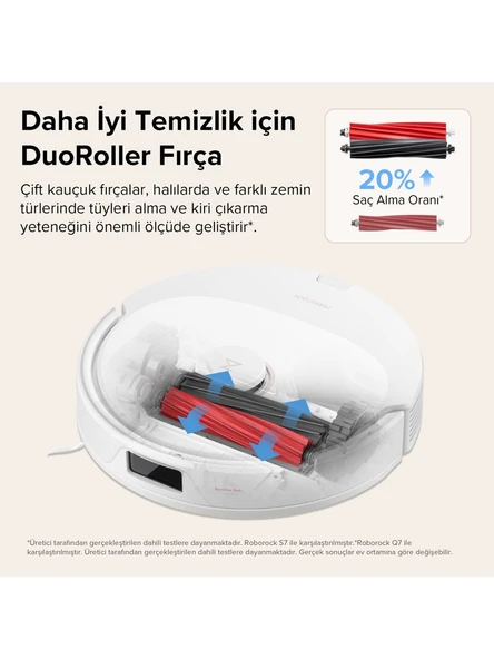 Roborock Q8 Max Beyaz Akıllı Robot Süpürge - 2