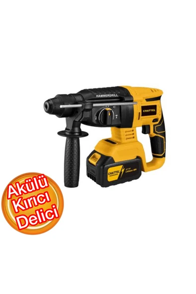 chattel CHT-4428 Akülü Kırıcı Deli Hilti 21 V 4 Amper Tek Akü