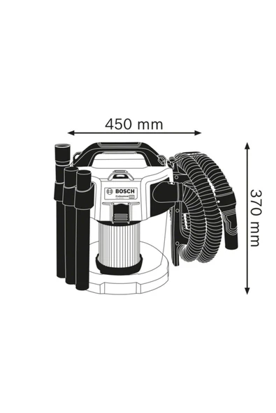 Bosch Gas 18v-10l Professional Akülü Süpürge - 06019c6302 - 2