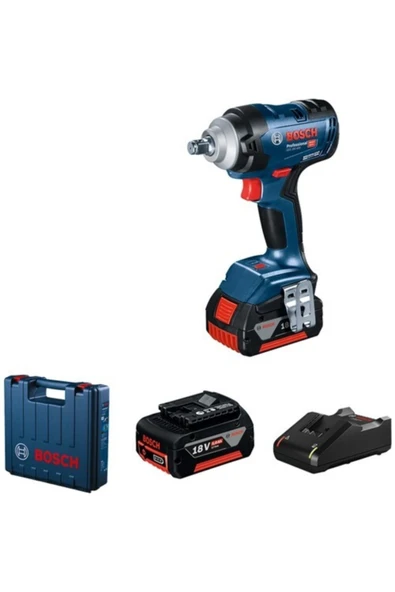 Bosch Profesyonel GDS 18V-400 Akülü Darbeli Somun Sıkma (2 x 5,0 Ah)