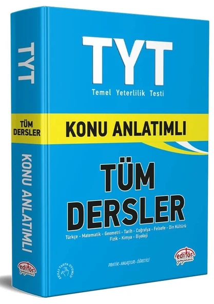 Editör Yayınları TYT Tüm Dersler Konu Anlatımlı ürün görseli 1
