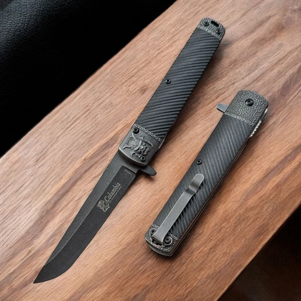 Columbia Company A3370-A Şeytan Figürlü Soft Kabze Kamp Çakısı