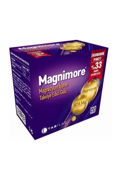Magnimore Magnezyum İçeren Takviye Gıda 120 Tablet