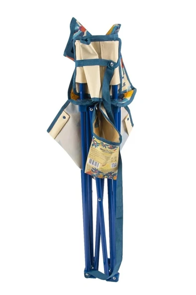 2 Adet Desenli Katlanır Kamp Piknik Sandalyesi Rejisör Koltuğu - Resim 6