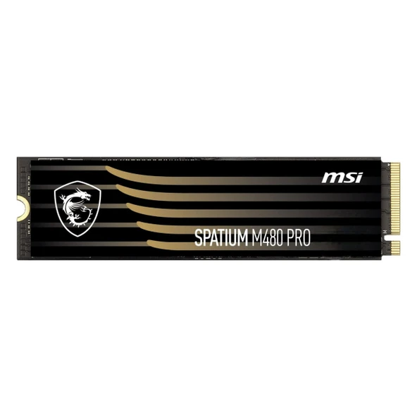 MSI Spatium M480 Pro 2TB (7400/7000MB/s) M.2 2280 PCIe 4.0 NVMe SSD ürün görseli 1