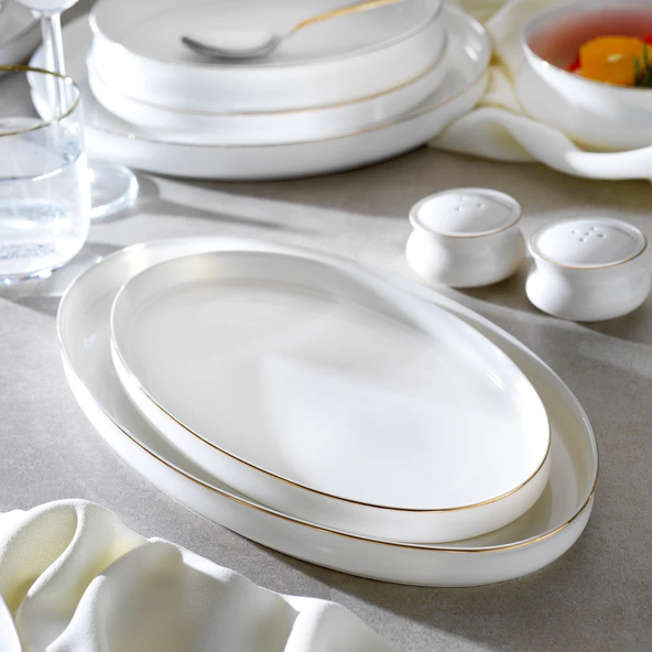 Schafer Superfine Bone Lumiere Yemek Takımı 56 Parça-Gold - 3
