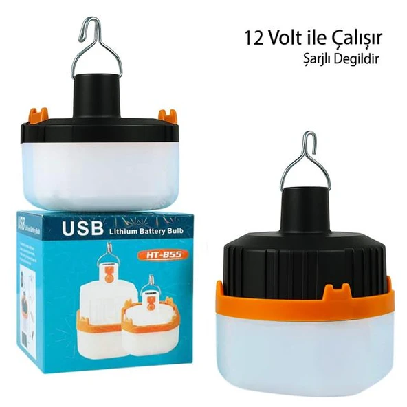 Powermaster HT-A11 12 Volt Siyah Led Lamba Krokodil Maşalı Uçlu 21 SMD Ledli - 2