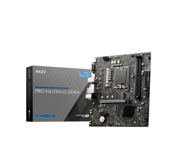 MSI PRO H610M-G DDR4 3200MHZ mATX 1700p