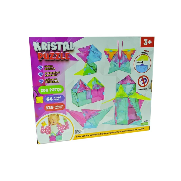 Oyuncak Kristal Puzzle 200 Parça 5 Cm
