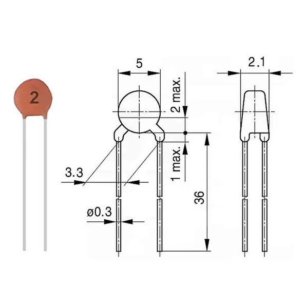 960 Adet Kutulu Seramik Kapasitör Seti 24 Çeşit 40ar Adet - Resim 5