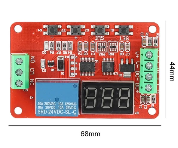 DVB01 DC12V Modül Voltmetre Şarj Deşarj Koruma Voltaj Aralık Karşılaştırıcı 220V 6A Röle Kontrol - Resim 6