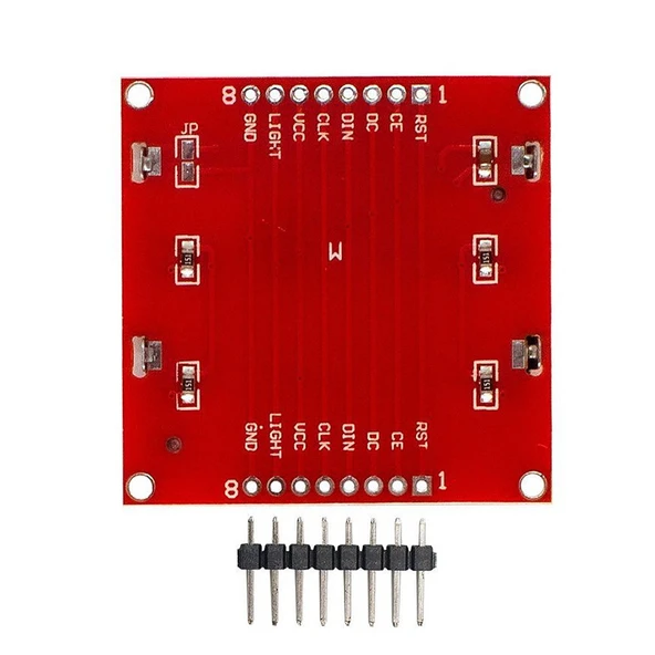 5110 84x48 Lcd Modül 84 x 48 Piksel Grafik Lcd Display Ekran 5V Beyaz Arka ışık Gösterge Menü Resim - Resim 2