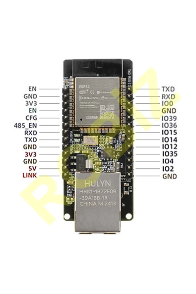 ESP32-ETH01 Ethernet to Wifi/Bluetooth Çevirici Gateway Modül Embedded Serial Port Kablosuz Haber.Ka - Resim 3