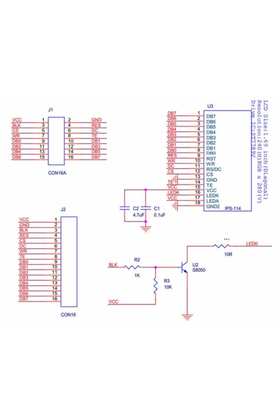 1.69 inç Lcd Tft Modül Yuvarlak Köşe ST7789V2 16 Pin SPI 8080 Paralel 240x280 Piksel Akıllı Saat - 5