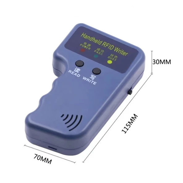 125Khz El Tip Okuyucu Yazıcı Kopyalayıcı 5 Adet ID Değişebilir 125khz Anahtarlık Manyetik Kart - 3