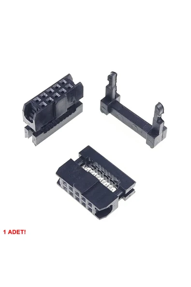 2x5 Pin IDC Konnektör 10 Pin Kablo Soketi 2.54mm 180 Derece Dişi Header Devre PCB Bağlantı Parçası - Resim 6