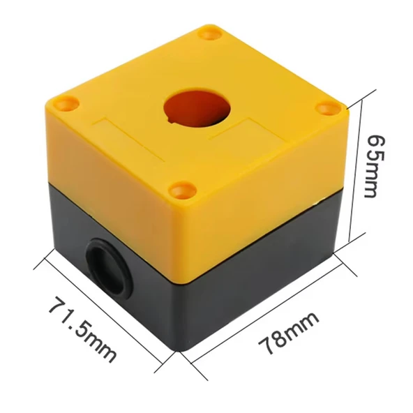 65x71.5x78mm Plastik Kutu Tek Delikli Acil Durum Durdurma Buton Asansör Elektronik Devre Cihaz Otoma - Resim 5