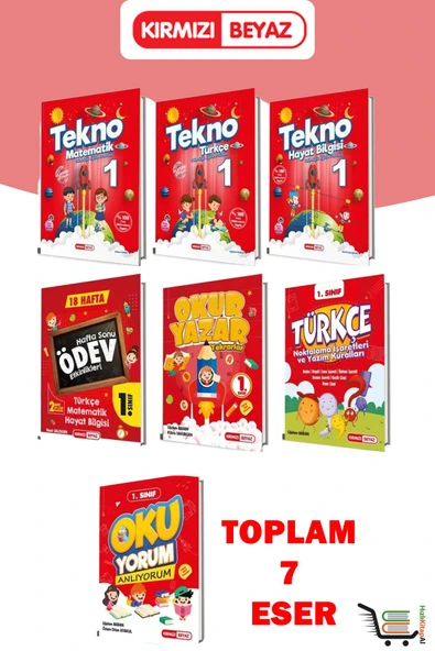 Kırmızı Beyaz Tekno Set 1.Sınıf