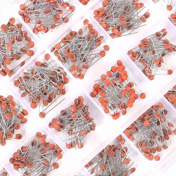 960 Adet Kutulu Seramik Kapasitör Seti 24 Çeşit 40ar Adet - Resim 6