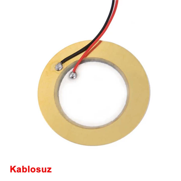 27mm Piezo Disk Ses Üretici Oyuncak Alarm Acil Tehlike Uyarı Kapı Zil Oyun Ton Şarkı Kısa Devre Buto - Resim 4