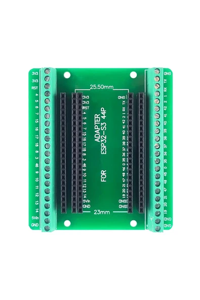 Esp32 Genişleme Kartı Klemens Soket Esp32-s3 44 pin Hızlı Prototipleme Kolay Bağlantı 25.5mm