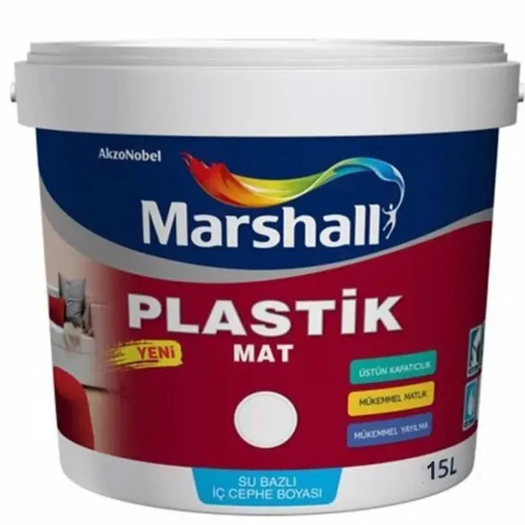 Marshall Plastik Mat İç Cephe Boyası Badem Ezmesi 15 Lt (20 KG)