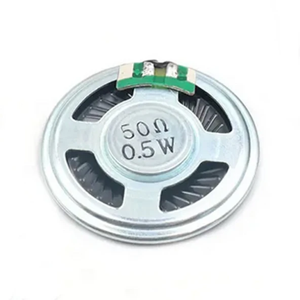 İnce 4cm 50 Ohm 3W Hoparlör Yuvarlak Speaker 40mm 3 Watt Ses Müzik Amfi Ses Oluşturucu Yüksek Kalite - Resim 6