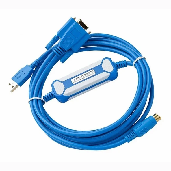 UC-PRG020-12A Delta Usb Plc Programlama Kablosu Round 8 Pin DB9 Hmi Text Panel