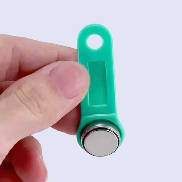 RW1990A İbutton Tag ID Değiştirilebilir Asansör Anahtar Güvenlik Akbil Personel Takip Kapı Giriş - Resim 2