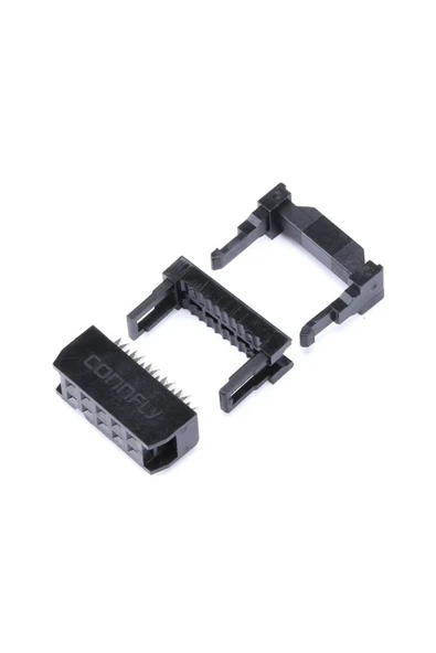 2x5 Pin IDC Konnektör 10 Pin Kablo Soketi 2.54mm 180 Derece Dişi Header Devre PCB Bağlantı Parçası - Resim 2