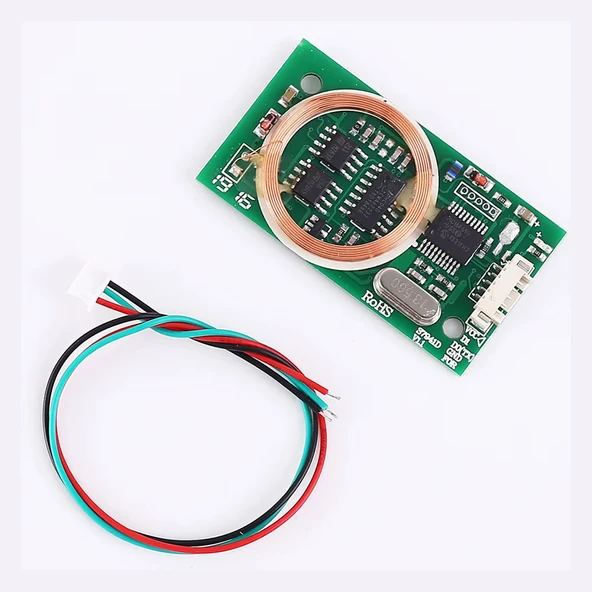 Dual RFID Okuyucu Modül Weigand 7941d 125khz 13.56Mhz Manyetik Kart Anahtarlık Etiket Personel Geçiş - Resim 7