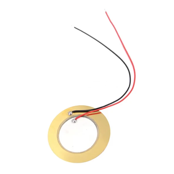 27mm Piezo Disk 5cm Kablolu Ses Üretici Oyuncak Alarm Acil Tehlike Uyarı Kapı Zil Oyun Kısa Devre Bu - Resim 5