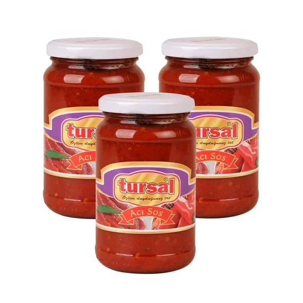 Tursal Acı Sos 380 gr Cam x 3 Adet