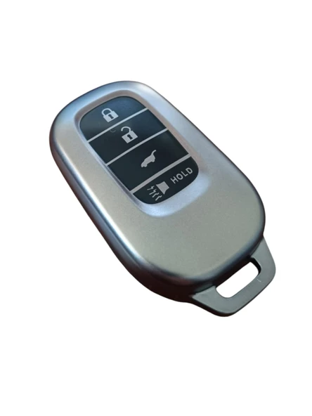 Honda Fe1 Civic 2022 Anahtar Uyumlu Silikon Oto Anahtar Kumanda Kabı Kılıf Füme - 4