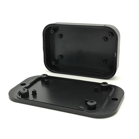 AK-W-67 100x67x22mm Plastik Kutu Siyah Renk Duvar Montaj Tip Elektronik Devre Cihaz Ev Otomasyon - Resim 6