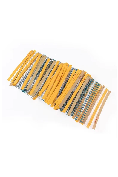 Kutulu 600 Parça Direnç Seti 10ohm / 1Mohm 30 Farklı Tip 20şer Adet Metal Film Dip Direnç - Resim 8
