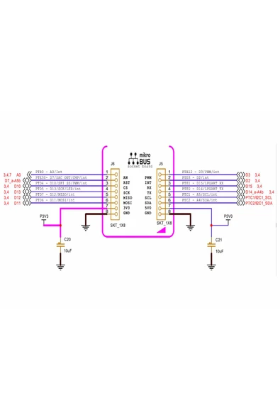 FRDM-MCXC444 Geliştirme Kartı MCU-Link Programlayıcı MCXC444 Arm Cortex M0+ 48MHz 256kb Flash - Resim 8
