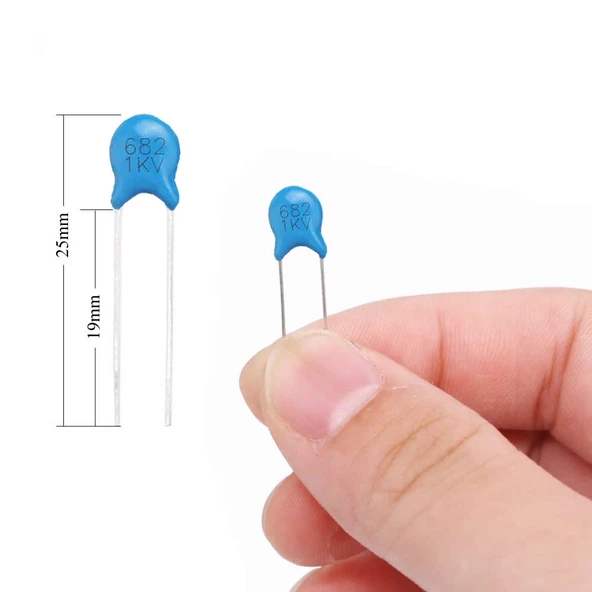 700 Adet Kutulu Yüksek Voltaj Kapasitör Seti 1KV 24 Çeşit Seramik Yüksek Voltaj - Resim 4