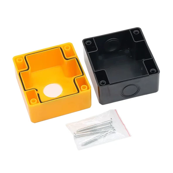 65x71.5x78mm Plastik Kutu Tek Delikli Acil Durum Durdurma Buton Asansör Elektronik Devre Cihaz Otoma - Resim 3