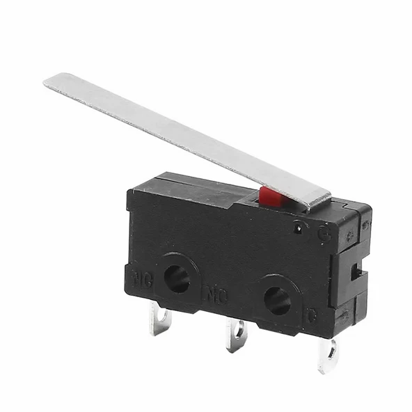 KW11-3Z-C Micro Switch Anahtar 28mm Kol 5A 250V Kollu NO NC COM SPDT Sınırlayıcı Momentary Buton - Resim 2