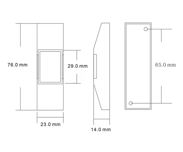 Çıkış Exit Buton Push Tip COM NO NC Kapı Alarm Acil Durum Anahtar Düğme Emergency Plastik Kutu - Resim 5