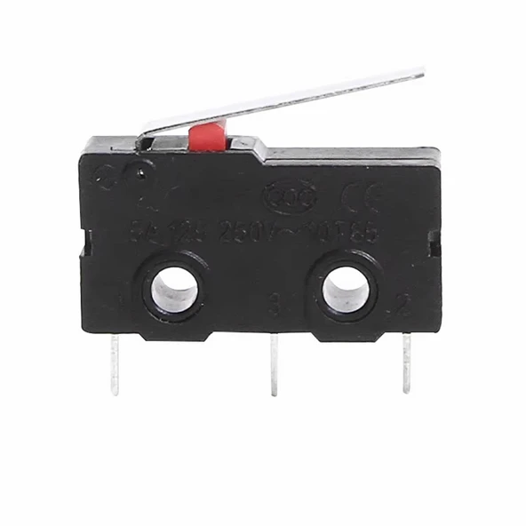KW11-3Z-B Micro Switch Anahtar 16mm Kol 5A 250V Kollu NO NC COM SPDT Sınırlayıcı Momentary Buton ürün görseli