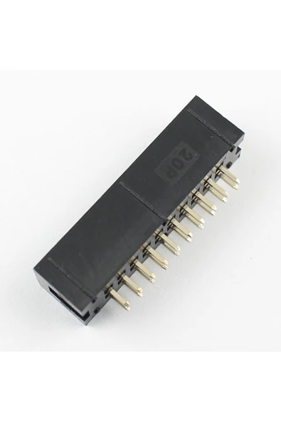 2x10 Pin Erkek Box Header Çift Sıra 180 Derece 2.54mm PCB Montaj Konnektör IDC Soket Breadboard Pcb - Resim 6