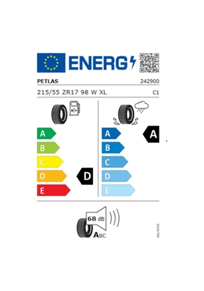 Petlas 215/55 R17 TL 98W XL Prestıge Sport Yaz Lastiği 2025 - 2