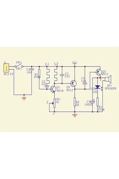 Metal Sensör Diy Kit Dedektör Elektronik Lehimleme Eğitim Devresi DC 5V 60mm Temassız Algılayıcı - Resim 5