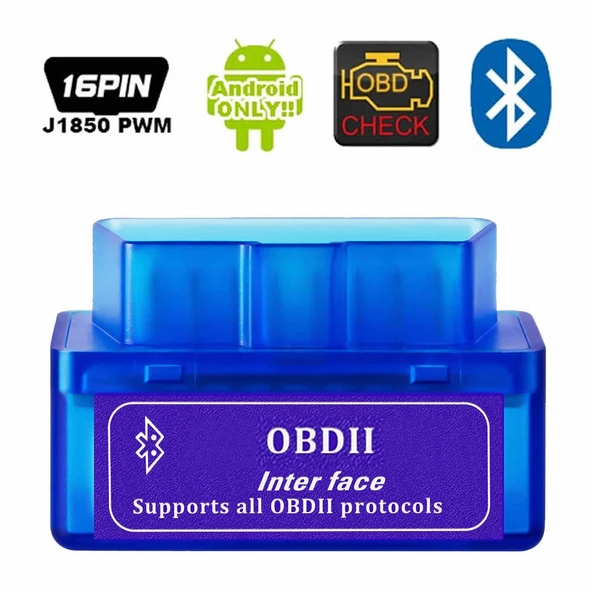 OBDII Bluetooth Araba Arıza Tespit Cihazı Beyin Ayar Test Tamir Aracı Android Windows Kablosuz Can