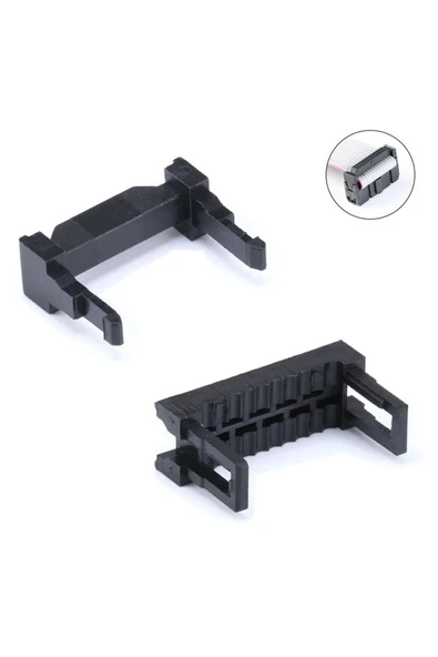 2x5 Pin IDC Konnektör 10 Pin Kablo Soketi 2.54mm 180 Derece Dişi Header Devre PCB Bağlantı Parçası - Resim 8