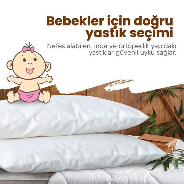 Huggy %100 Yeni Zelanda Kuzu Yünü 30x40 cm Bebek Yastığı - 5